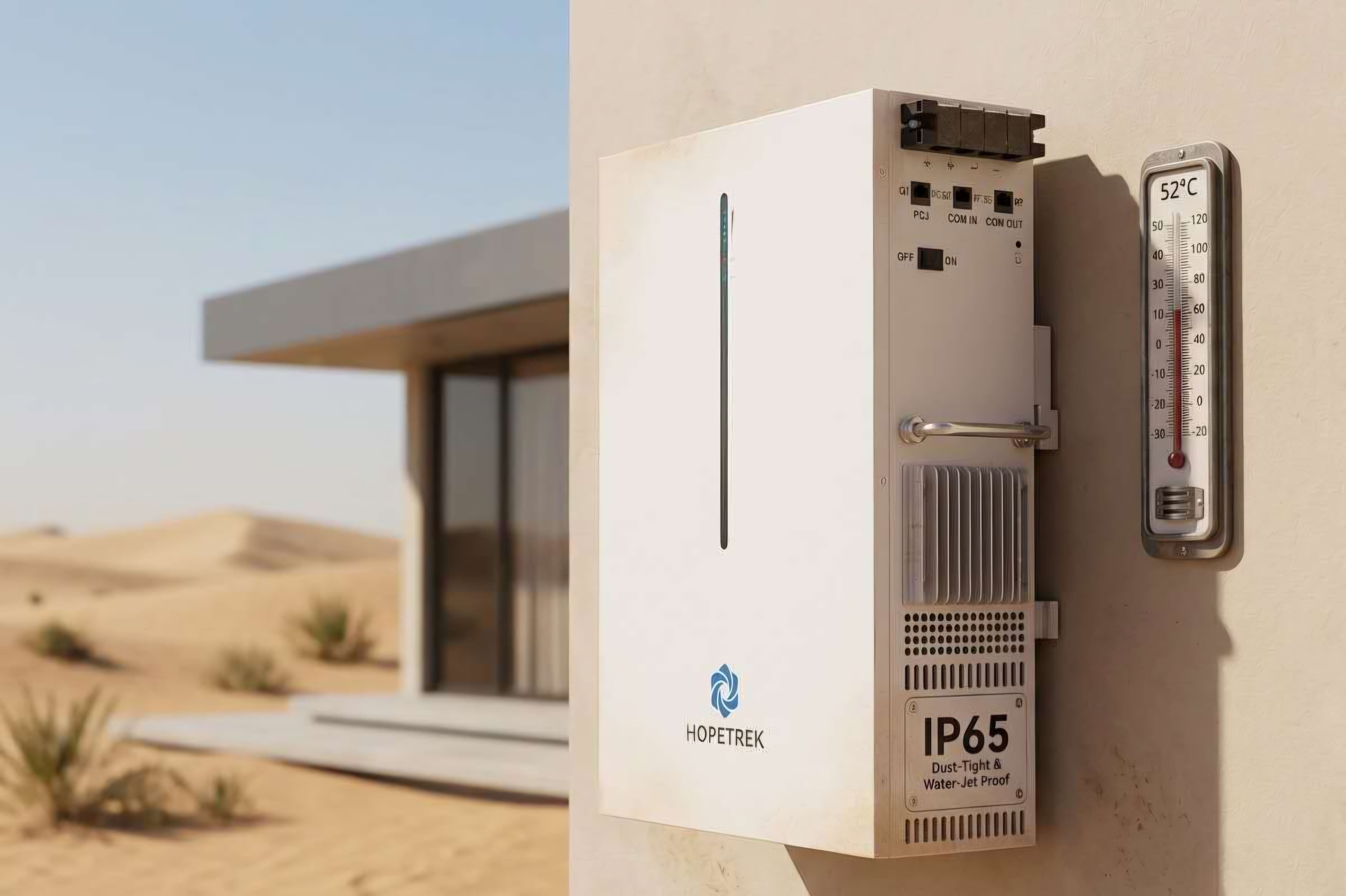 Inverter mounted on a wall